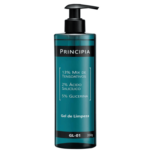 Gel De Limpeza 13% Tensoativos + 2% Ácido Salicílico + 5% Glicerina Principia Skincare Gl01 Com 350Ml
