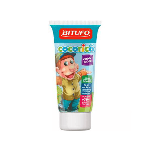 Gel Dental Bitufo Cocoricã³ Com Flãor Sabor Tuttifrutti 90G