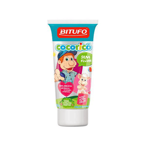 Gel Dental Infantil Cocoricã³ Sem Flãor Tuttifrutti 90G