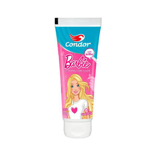 Imagem do produto Gel Dental Infantil Condor Com Flúor Bubble Gum Barbie 100G