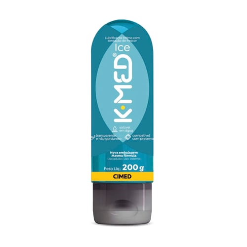 Gel Lubrificante Íntimo Kmed Hot Com 200G