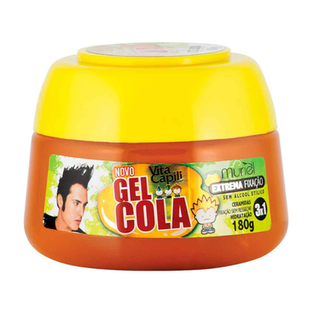 Imagem do produto Gel Para - Cabelo Muriel Para Cabelo Cola Vita Capili Laranja 180 Gramas