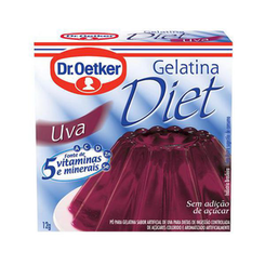 Gelatina Diet Dr Oetker Diet Sabor Uva 12G