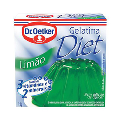 Gelatina Diet Dr Oetker Sabor Limão 12G