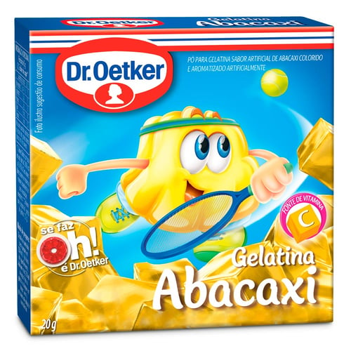 Gelatina Em Pó Dr. Oetker Sabor Abacaxi 20G