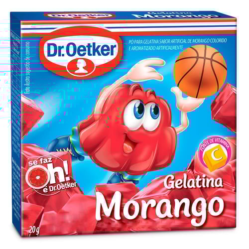 Imagem do produto Gelatina Em Pó Dr. Oetker Sabor Morango 20G