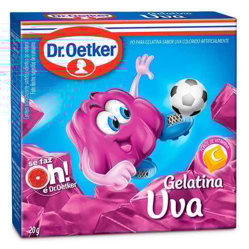 Imagem do produto Gelatina Em Pó Dr. Oetker Sabor Uva 20G