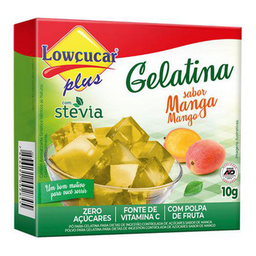 Gelatina Lowçucar Plus Com Stevia Sabor Manga 10G
