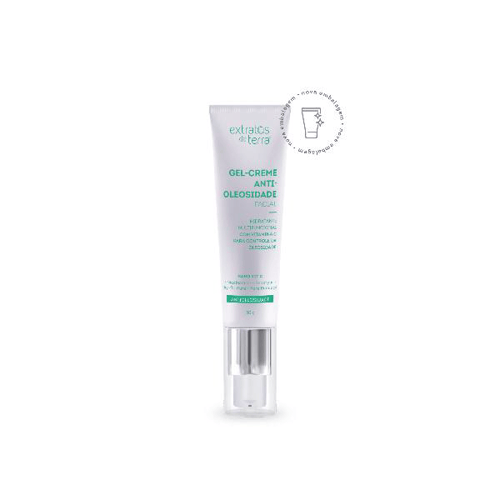 Gelcreme Antioleosidade 30 G Dermocosmético Vegano Extratos Da Terra