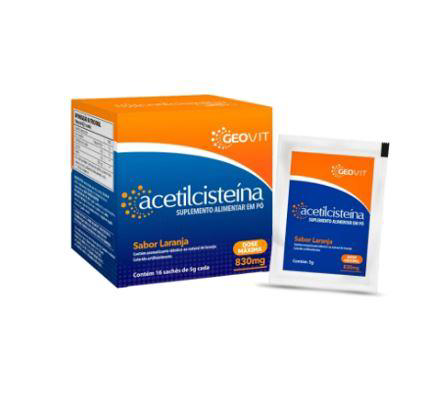 Imagem do produto Geovit Acetilcisteina 830Mg 16 Sachês Eurofito