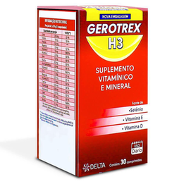 Gerotrex H3 Polivitamínico Com 30 Tabletes