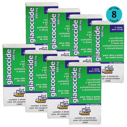 Giacoccide Mon Ami 600Mg C/ 20 Comprimidos Kit C/ 8 Cxs