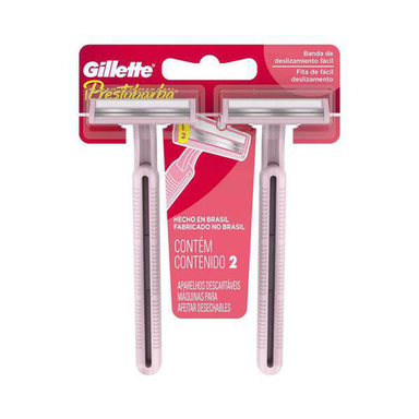 Gillette Prestobarba Feminino Depilador Descartável Com 2 Unidades 2 Unidades