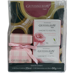 Giovanna Baby Kit Necessaire Deo Colônia + 2 Sabonetes Em Barra Classic