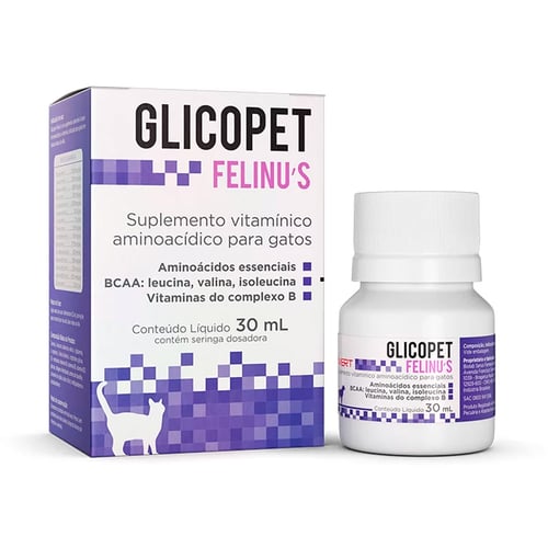 Glicopet Felinus Solução Uso Veterinário 30Ml