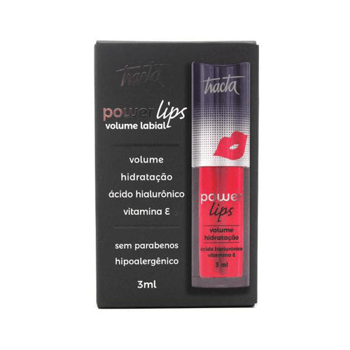 Gloss Labial Power Lips Vermelho Tracta 3Ml