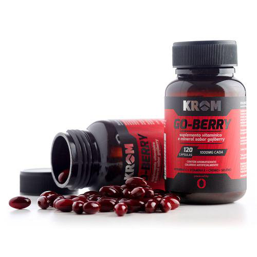 Imagem do produto Goberry Gojiberry Krom Suplemento Para Atletas 1000Mg C 120 Cápsulas