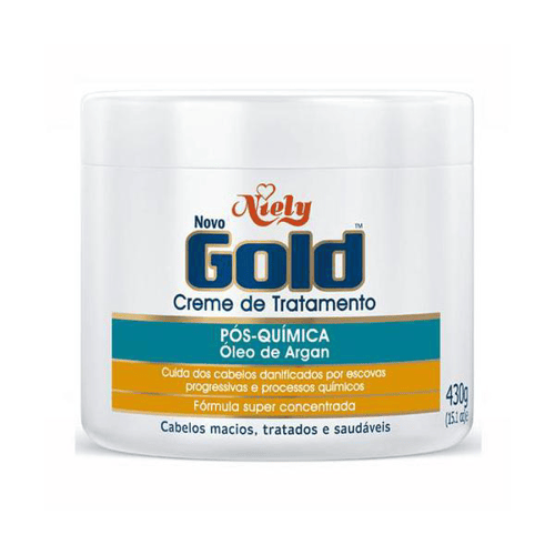 Gold Máscara Conc Óleo De Argan Pós Química, 430G, Niely