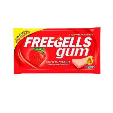 Imagem do produto Goma De Mascar Freegells Morango Com 8G Freegels
