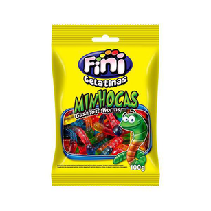 Gomas - Minhocas De Brilho 100G