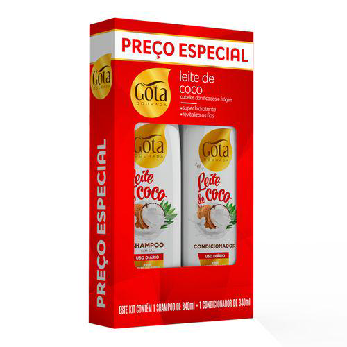 Imagem do produto Gota Dourada Leite De Coco Shampoo + Condicionador 340Ml