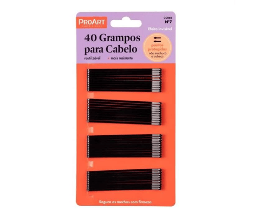 Imagem do produto Grampo Curvo Pr Com 40 Un Proart Refgc06b N 7