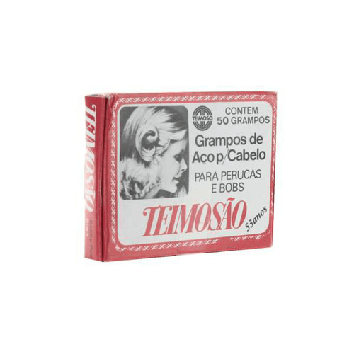 Grampo De Aço Para Cabelos Pretos Número 7 Teimosão Caixa Com 50 Unidades 1