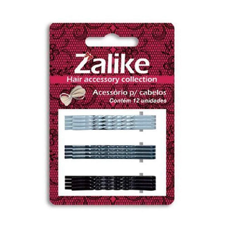 Imagem do produto Grampo Flat Glitter 6.5 Com 12 Unidades Ref262 Zalike
