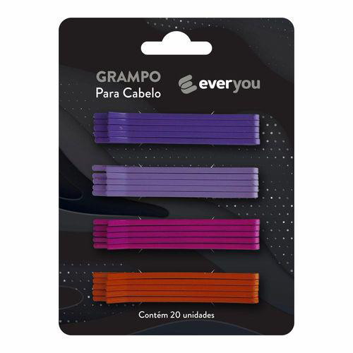 Grampo Para Cabelo Ever You Gliter Colorido 18 Unidades