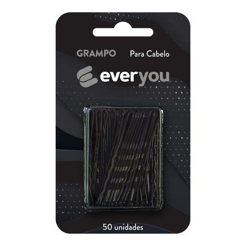 Grampo Para Cabelo Ever You N5 Preto 50 Unidades