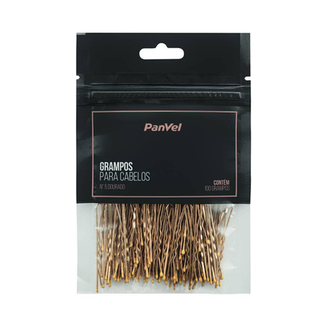 Imagem do produto Grampo Para Cabelos Panvel Acessorios Dourado 100 Unidades
