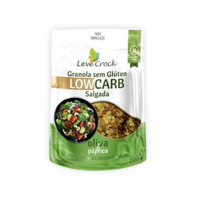 Imagem do produto Granola Salgada Azeite E Páprica Low Carb Sem Glúten Leve Crock 200G