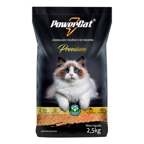 Imagem do produto Granulado Higiênico De Madeira Powercat Premium 2,5Kg