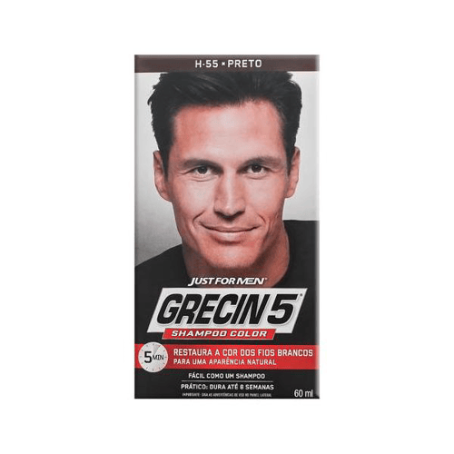 Imagem do produto Grecin - 5 Shampoo Color Preto 55