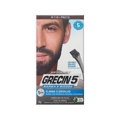 Grecin - 5 Shampoo Colorante Gel Preto