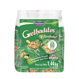 Imagem do produto Grelhaditos Amendoim Sem Pele Salgado Fardo 1,44Kg Com 60 Unidades De 24G Cada Amíndus
