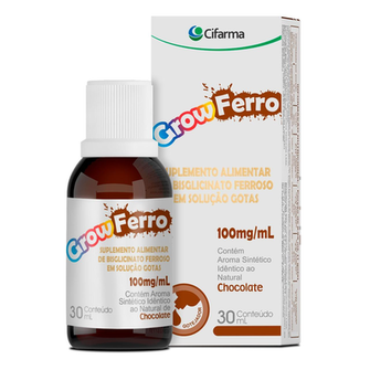 Imagem do produto Grow Ferro 100Mg/Ml 30Ml