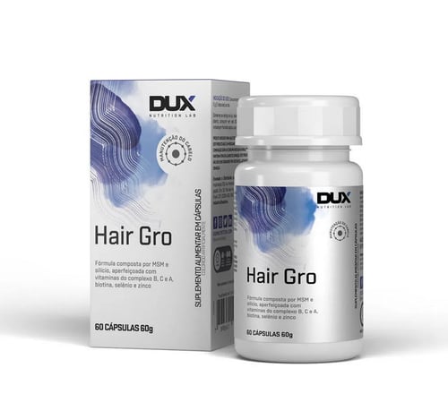 Hair Gro Dux Nutrition Crescimento E Anti-Queda Capilar 60 Cápsulas