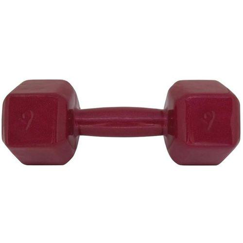Imagem do produto Halter Acte Sports 9 Kg Emborrachado Sextavado Vinho