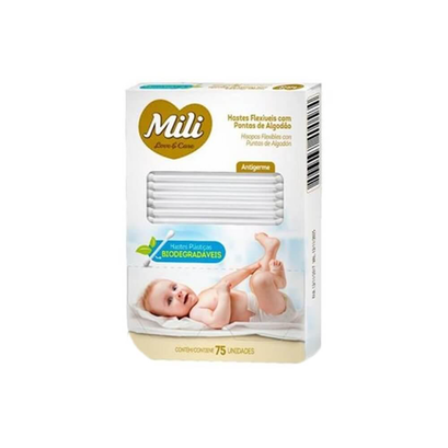 Hastes Flexiveis Biodegradaveis Mili Com 75 Unidades