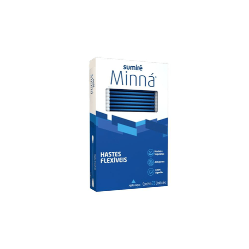 Hastes Flexíveis Minna Tradicional Com 75Un