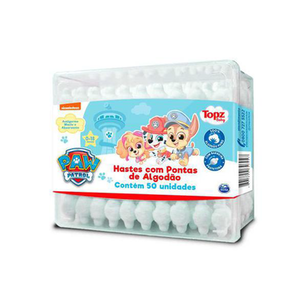Imagem do produto Hastes Flexíveis Topz Baby Patrulha Canina Com 50 Unidades