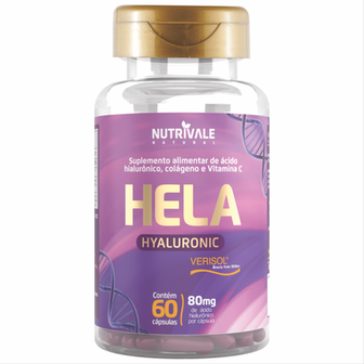 Imagem do produto Hela Hyaluronic Verisol 60 Caps Nutrivale Sem Sabor