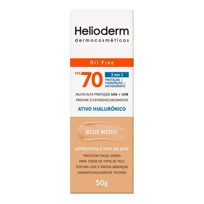 Helioderm Facial Fps 70 Bege Medio