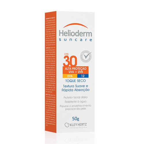 Protetor Solar Facial Helioderm Suncare Fps30 Com 50G