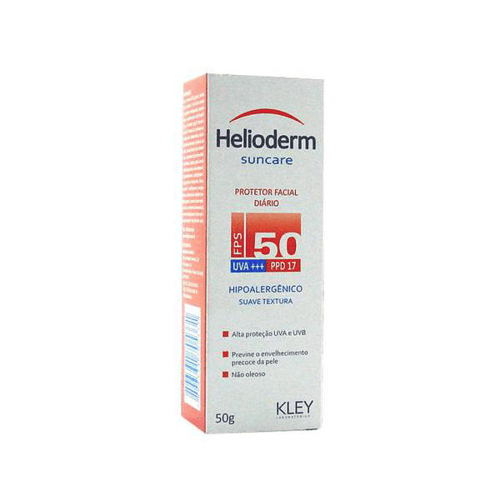 Protetor Solar Facial Diário Helioderm Suncare FPS 50 50G