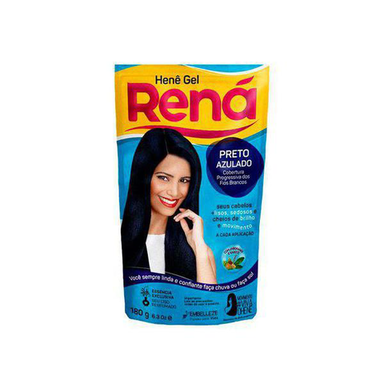 Imagem do produto Henê Rená Gel Preto Azulado 180G
