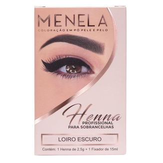 Imagem do produto Henna Para Sobrancelhas Menela Louro Escuro 2,5G +Fixador