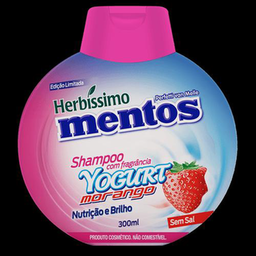 Imagem do produto Shampoo Herbíssimo Mentos Yogurt Morango 300Ml