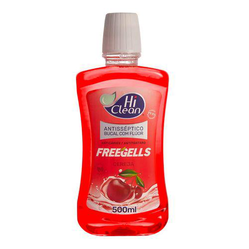 Imagem do produto Hi Clean Freegells Antisséptico Bucal Sabor Cereja 500Ml